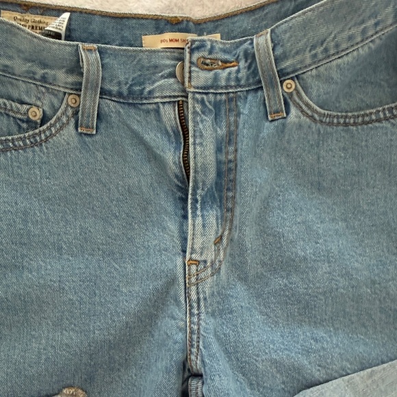 Levi's Light Blue Jean Shorts - Picture 4 of 6